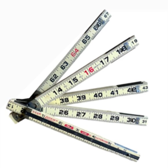 Lufkin | Office | Vintage Red End 72 Lufkin Folding Ruler | Poshmark